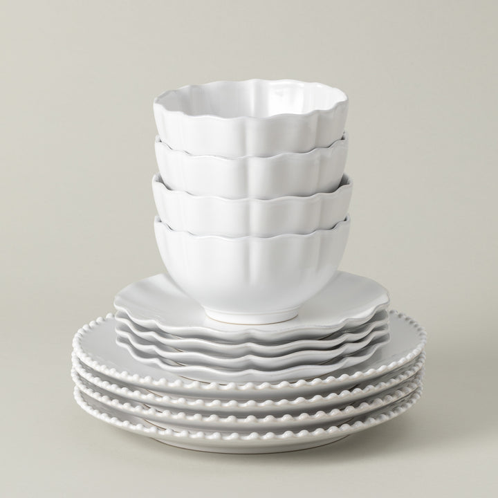 Costa Nova Pearl Fine Stoneware Dinnerware (White)