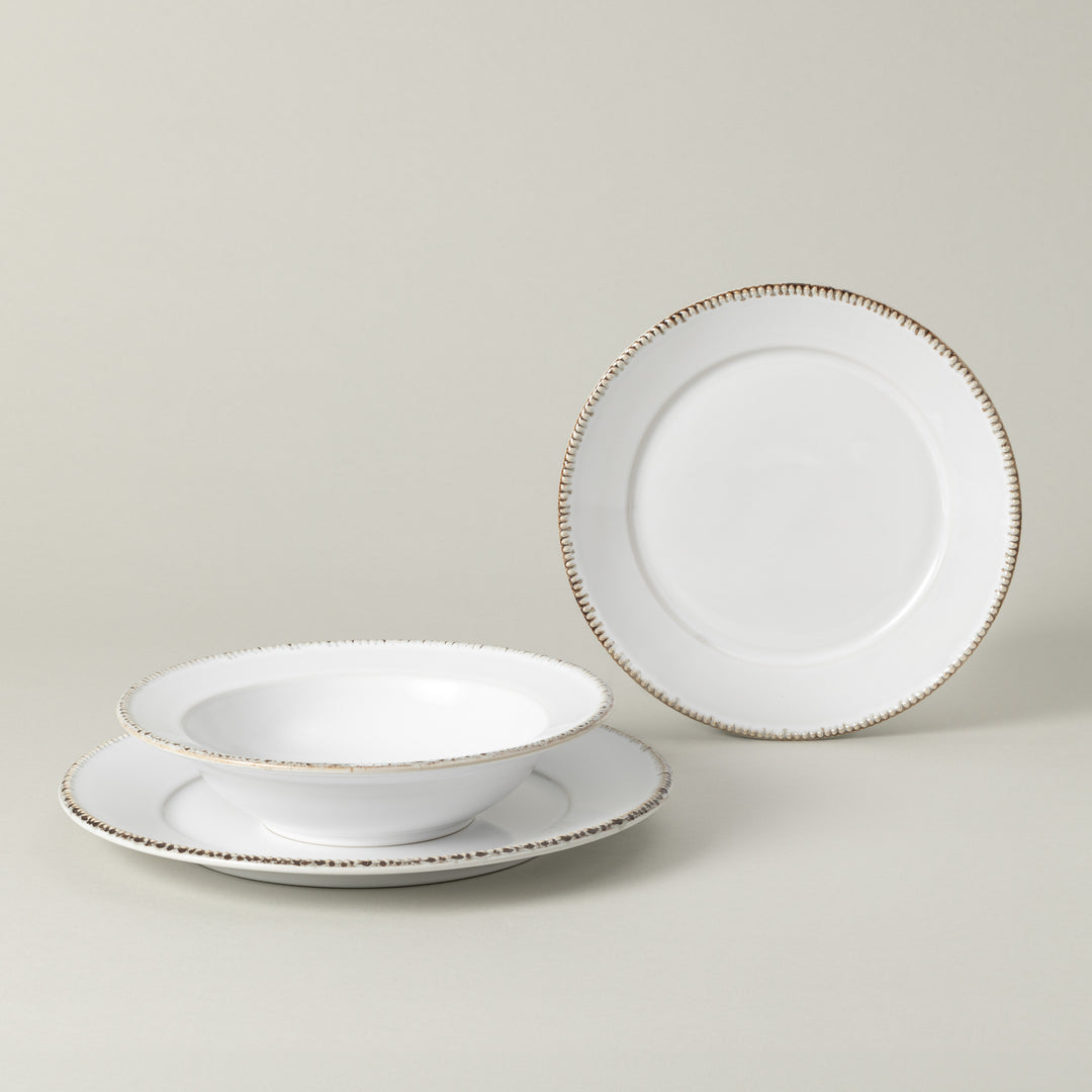 Costa Nova Luzia Fine Stoneware Dinnerware (Cloud White)
