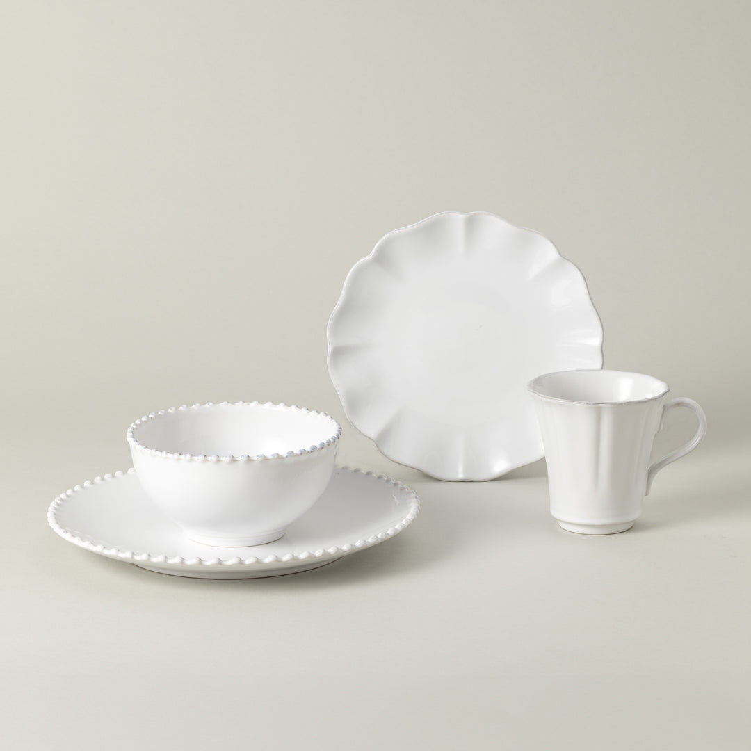 Costa Nova Rosa Fine Stoneware Dinnerware (White)