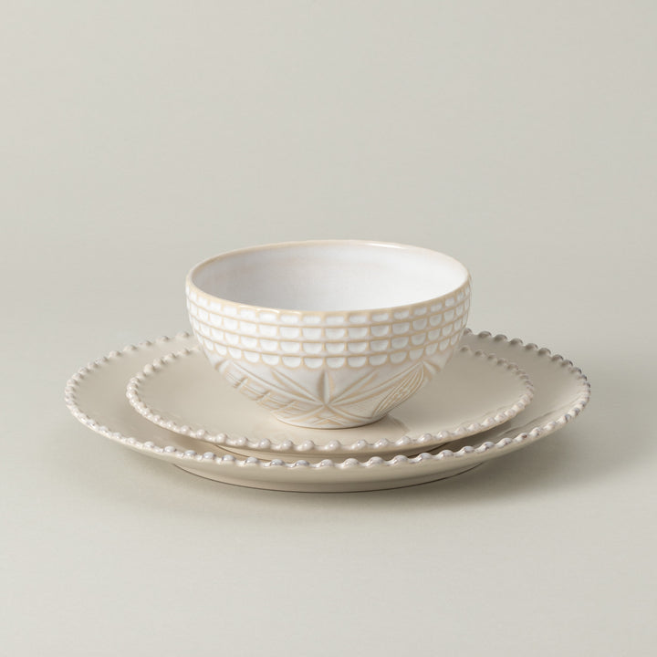Costa Nova Cristal Fine Stoneware Dinnerware (White)