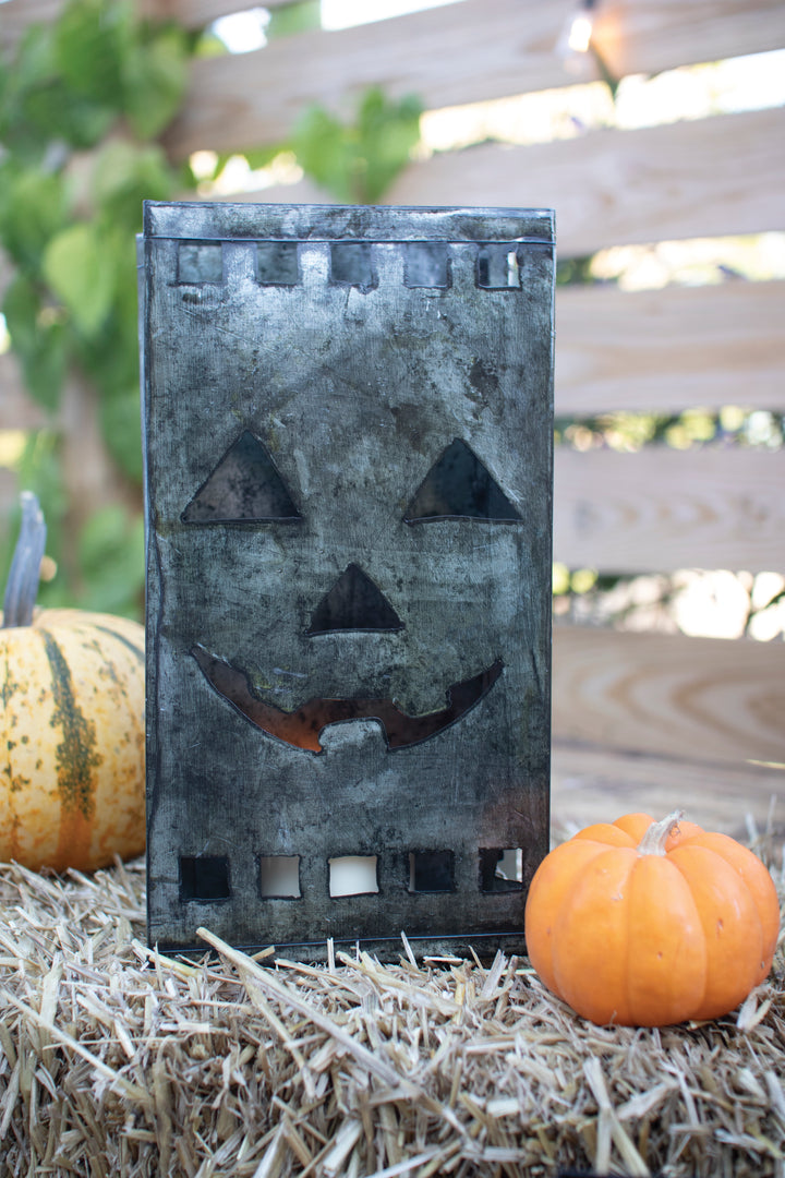 Tin Bag Jack-O-Lantern Luminary (Set of Six)