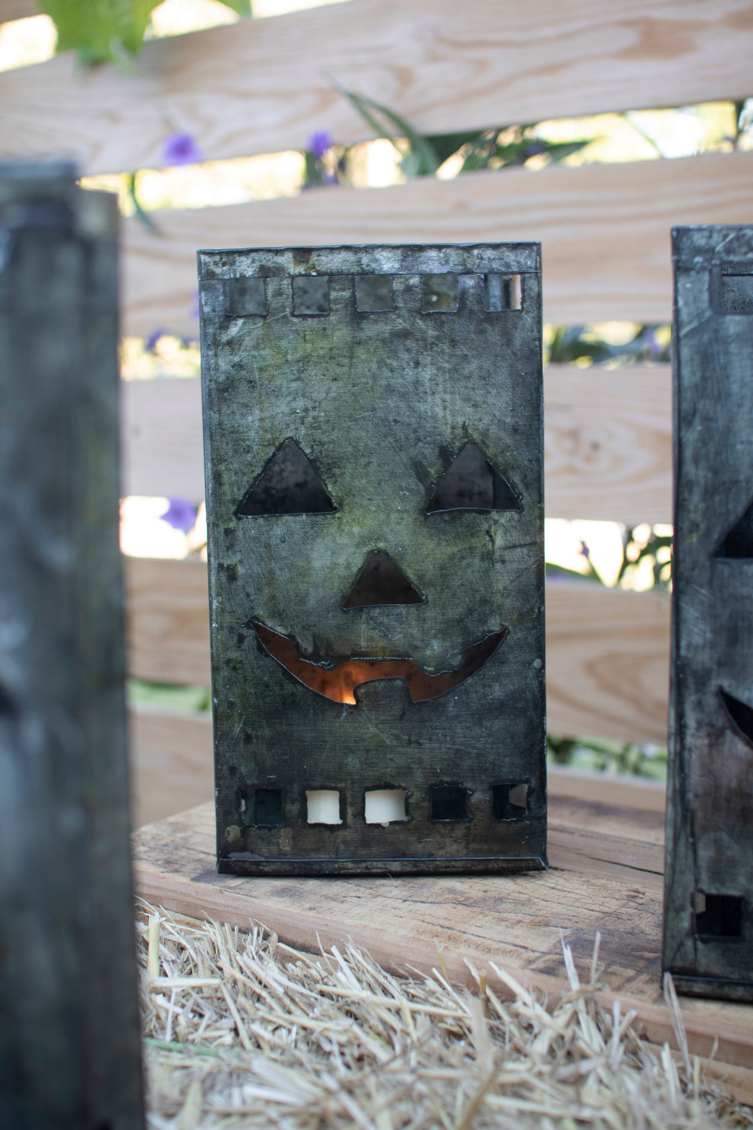 Tin Bag Jack-O-Lantern Luminary (Set of Six)