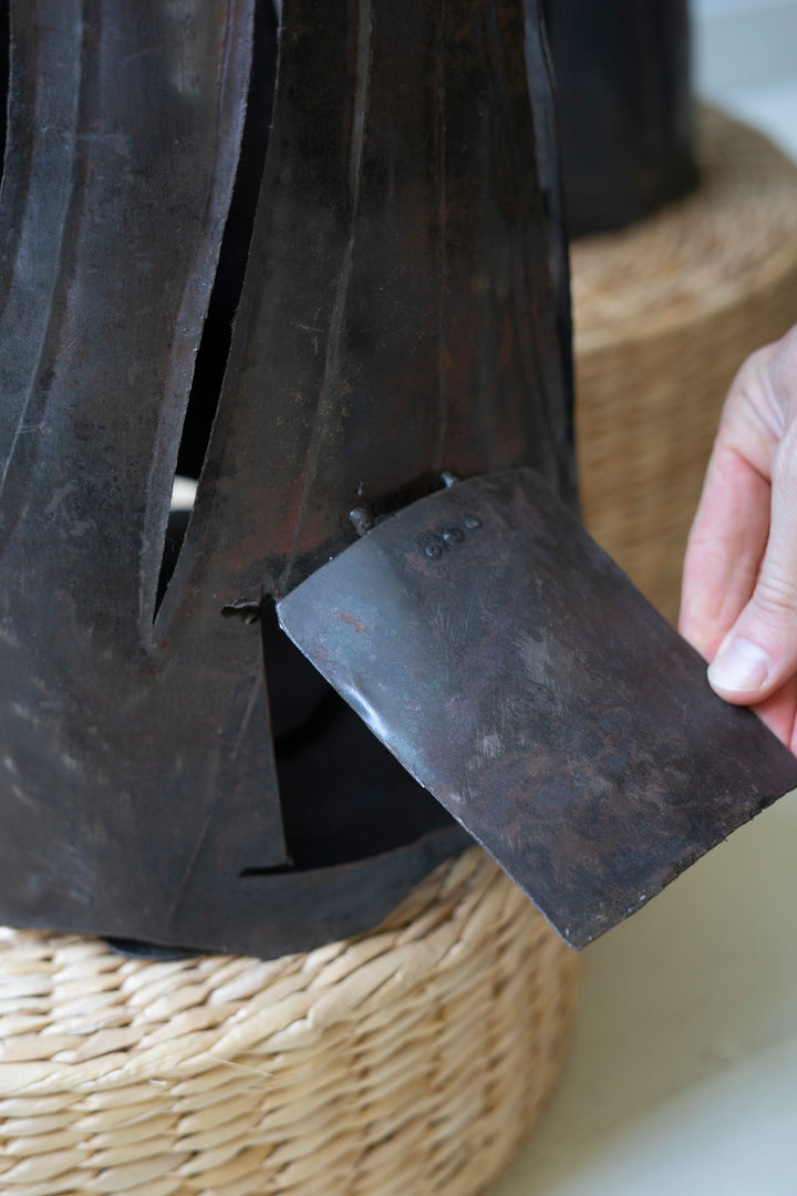 Set of 2 Rustic Iron Ghost Luminaries