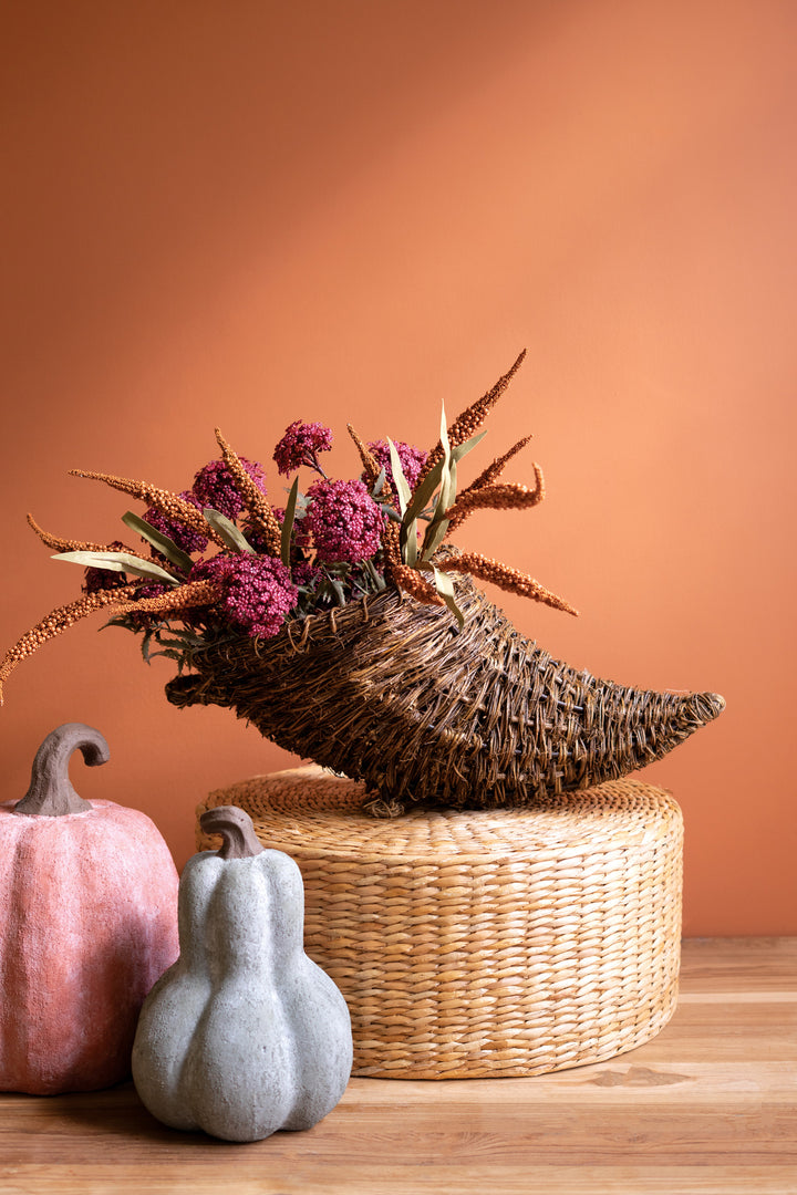 Twig And Metal Cornucopia