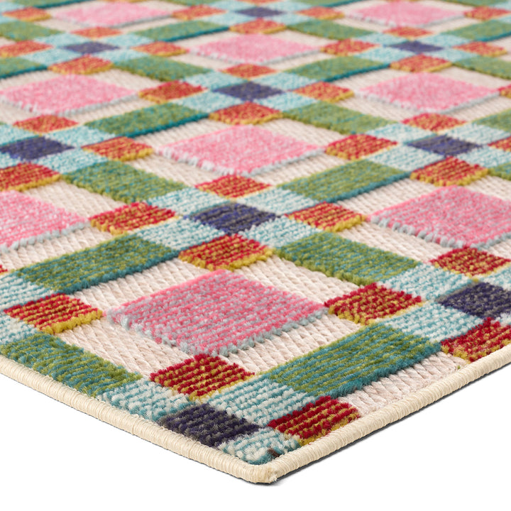 Jaipur Living Alik ALI02 Geometric Multicolor and Blue Area Rug