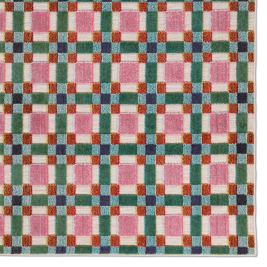 Jaipur Living Alik ALI02 Geometric Multicolor and Blue Area Rug