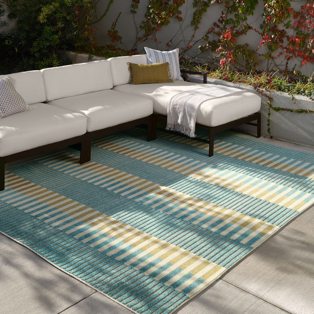 Jaipur Living Nori ALI04 Geometric Blue Area Rug