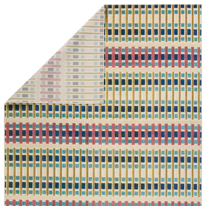 Jaipur Living Peregrine ALI05 Geometric White and Multicolor Area Rug
