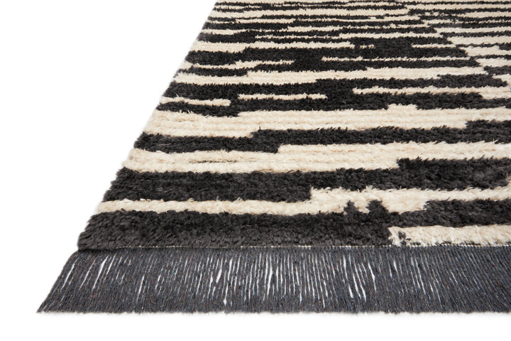 Chris Loves Julia x Loloi Alice Cream / Charcoal  Accent Rug (ALI-03)