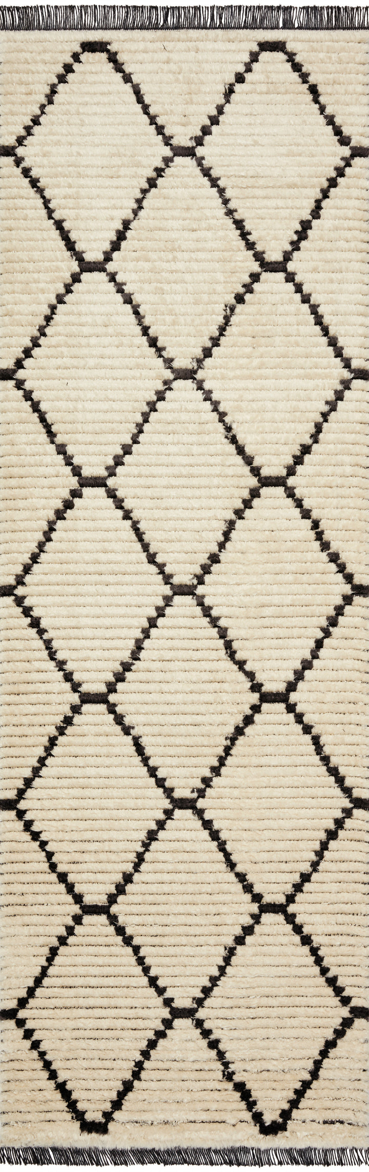 Chris Loves Julia x Loloi Alice Cream / Charcoal  Accent Rug (ALI-04)