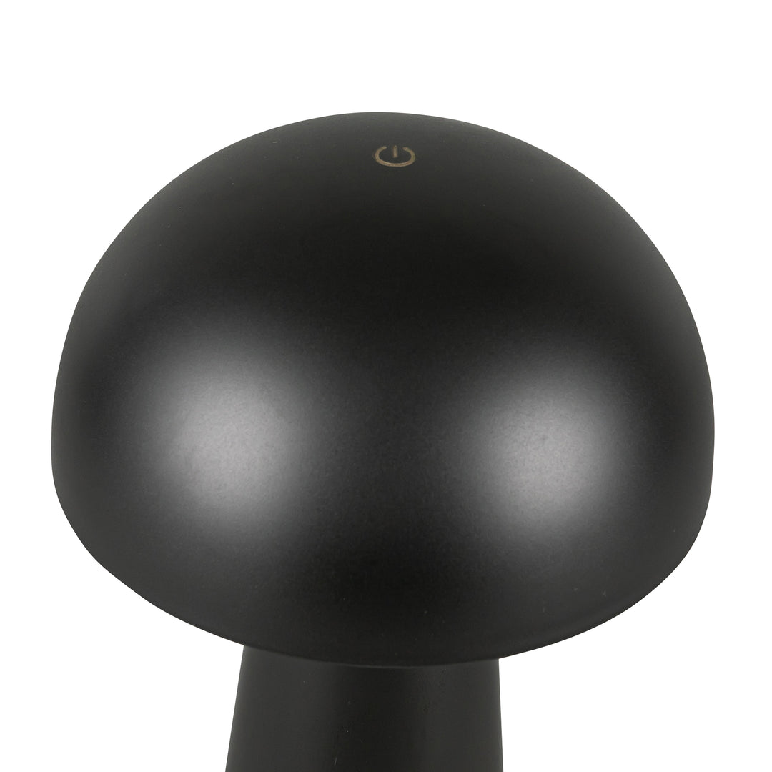 Kuzco Asher 5-in Black Damp-Rated Dimmable LED Table Lamp