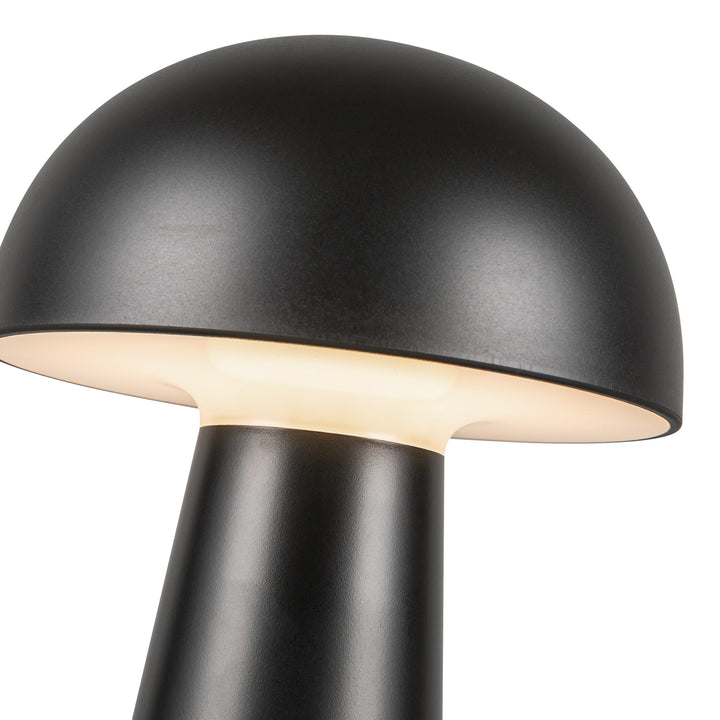 Kuzco Asher 5-in Black Damp-Rated Dimmable LED Table Lamp