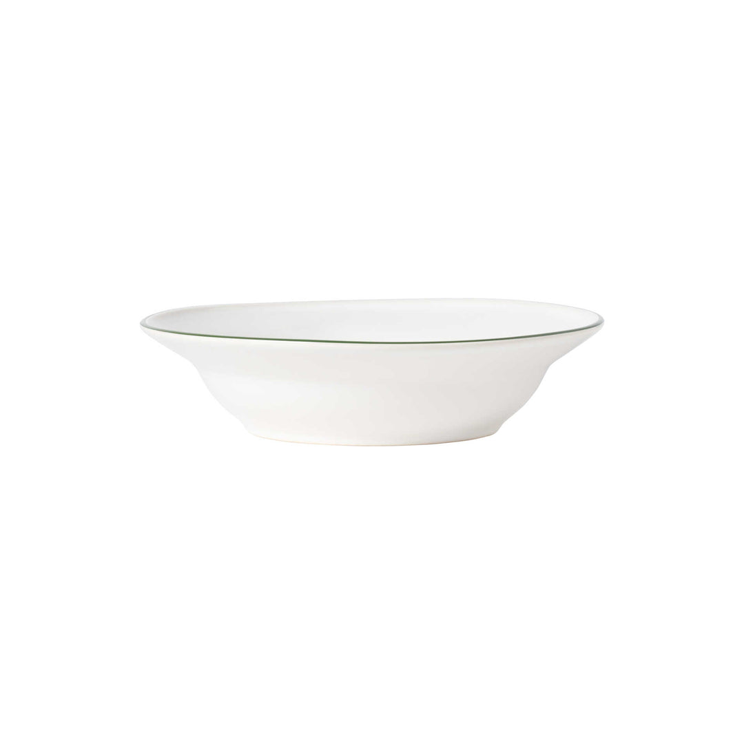 Costa Nova Beja Fine Stoneware Dinnerware (White & Green)