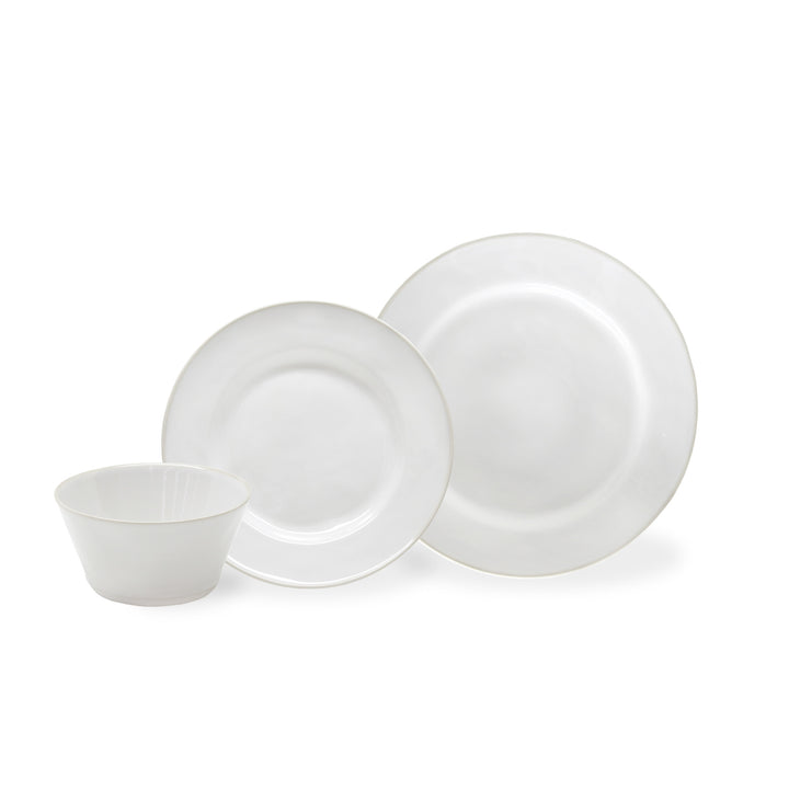 Costa Nova Beja Fine Stoneware Dinnerware (White-Cream)