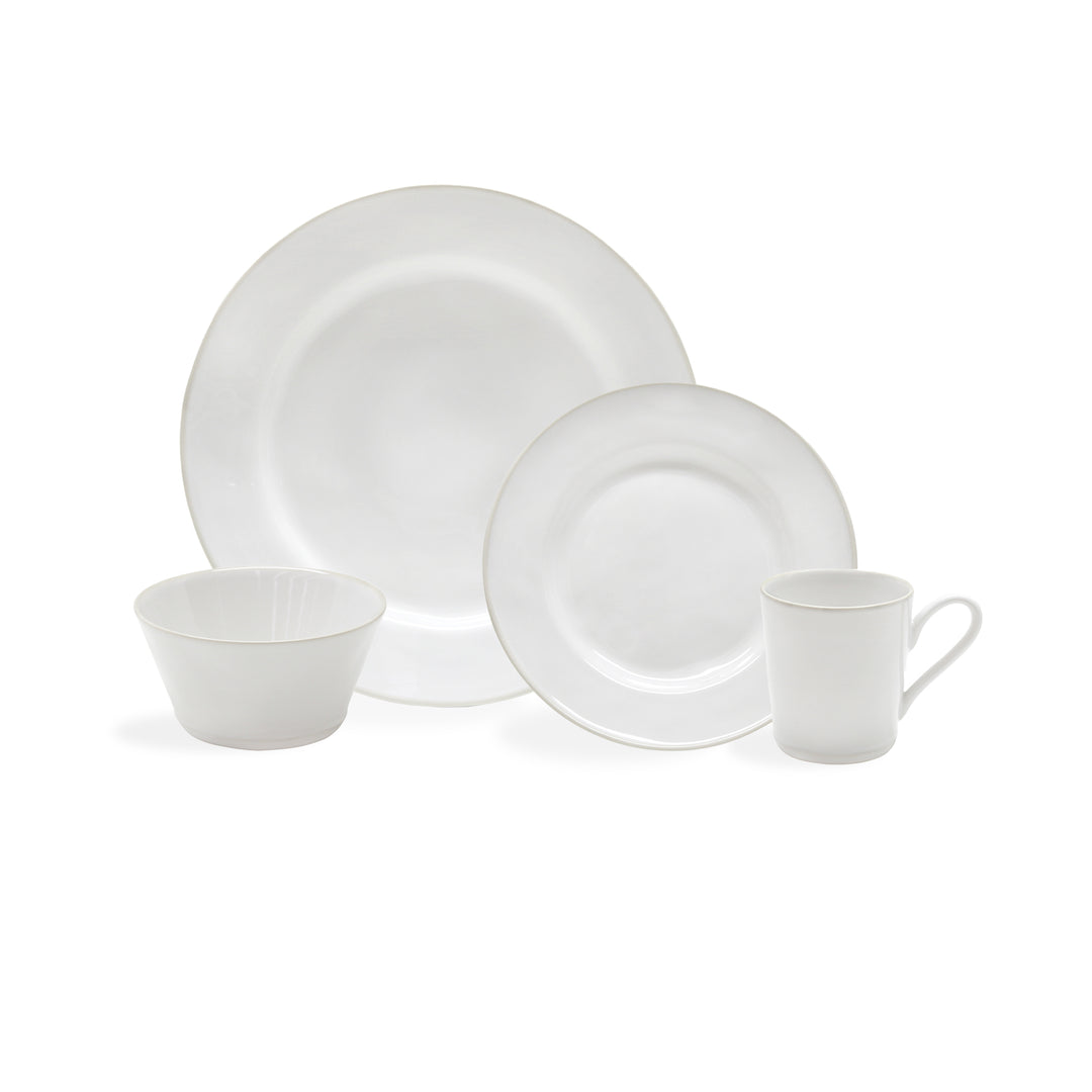 Costa Nova Beja Fine Stoneware Dinnerware (White-Cream)