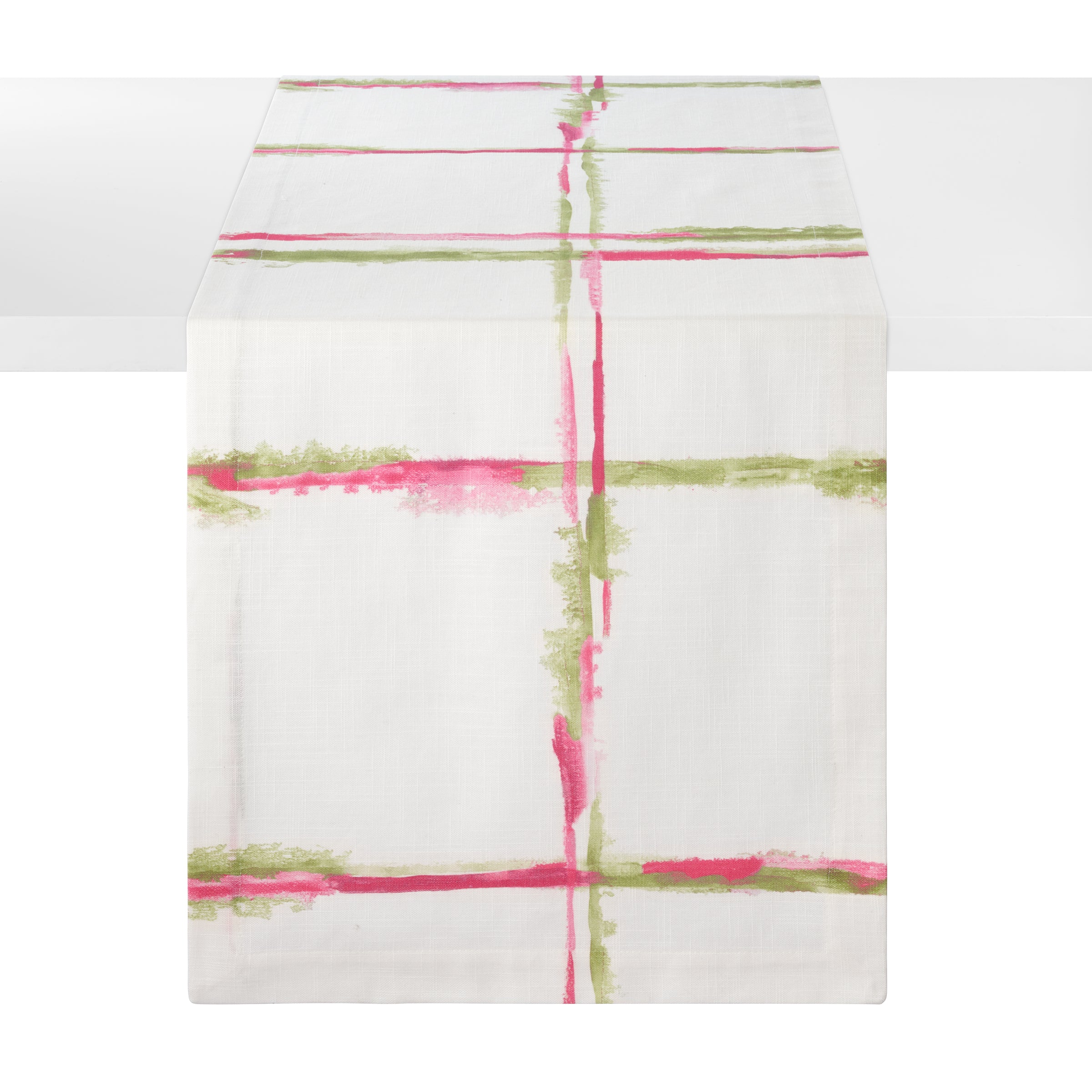 Abstract Grid Cotton Print Table Runner 15x90 - Thumbnail 2