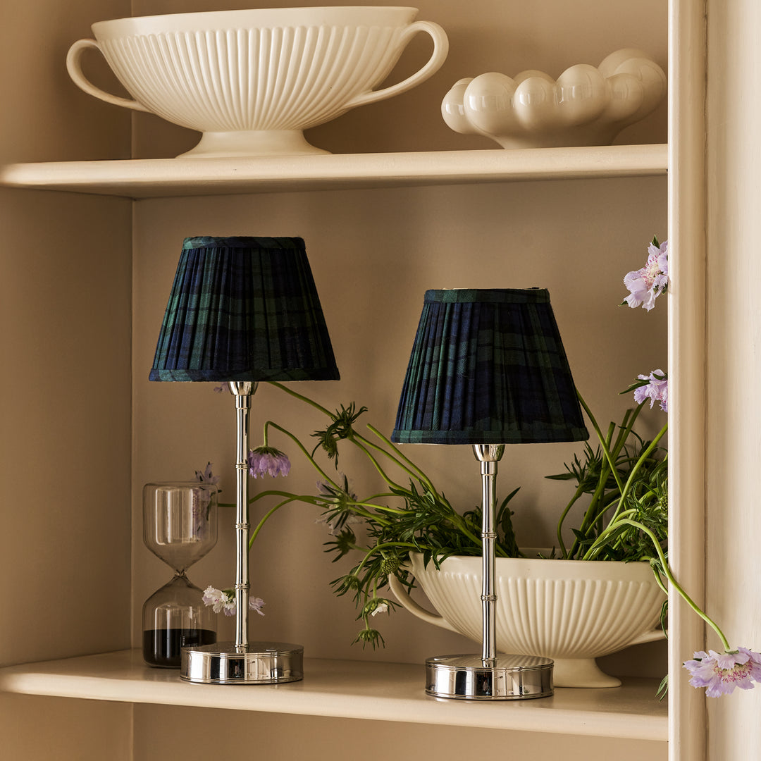 Addison Ross Empire Silver LED Lamp (Tartan)