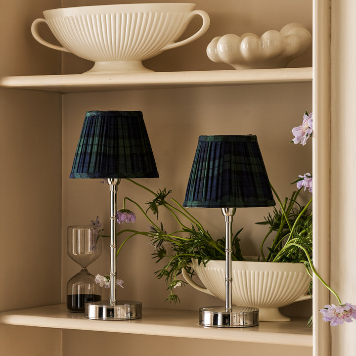 Addison Ross Empire Silver LED Lamp (Tartan)
