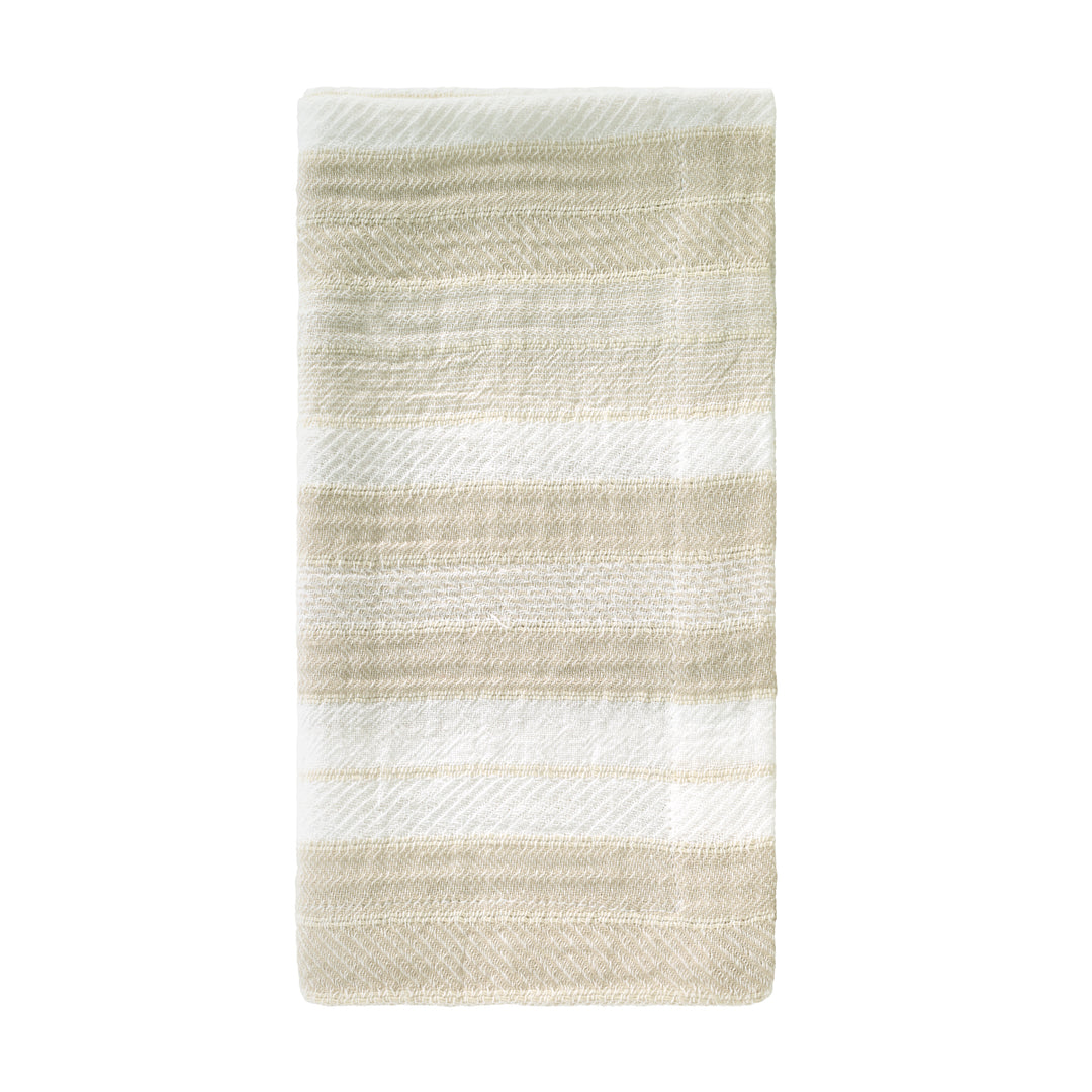 Aegean Stripe Cotton Print Napkins Set/4 (Beige)