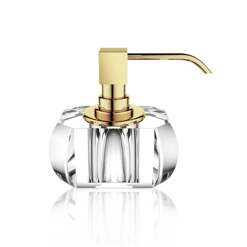 Kristall SSP Soap Dispenser by Decor Walther (CLEAR / GOLD 24K)