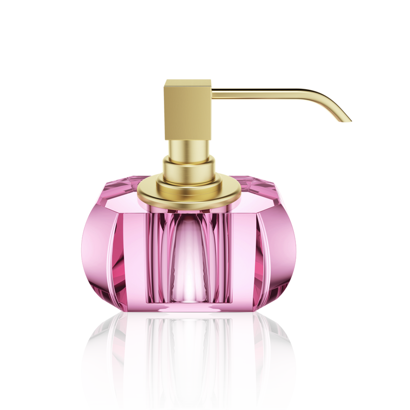 Kristall SSP Soap Dispenser by Decor Walther (PINK / GOLD MATTE 24K) - Hudson & Vine
