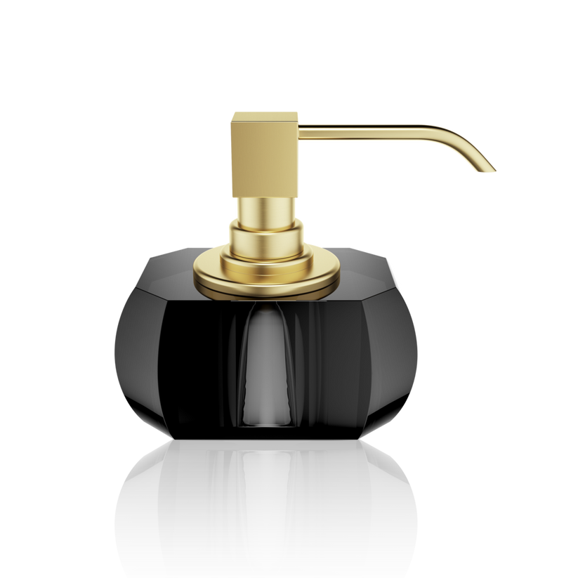 Kristall SSP Soap Dispenser by Decor Walther (ANTHRACITE / GOLD MATTE 24K)