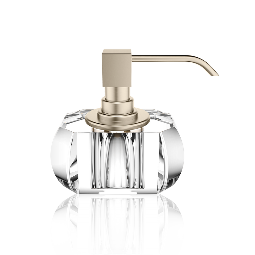 Kristall SSP Soap Dispenser by Decor Walther (CLEAR / SATIN NICKEL)