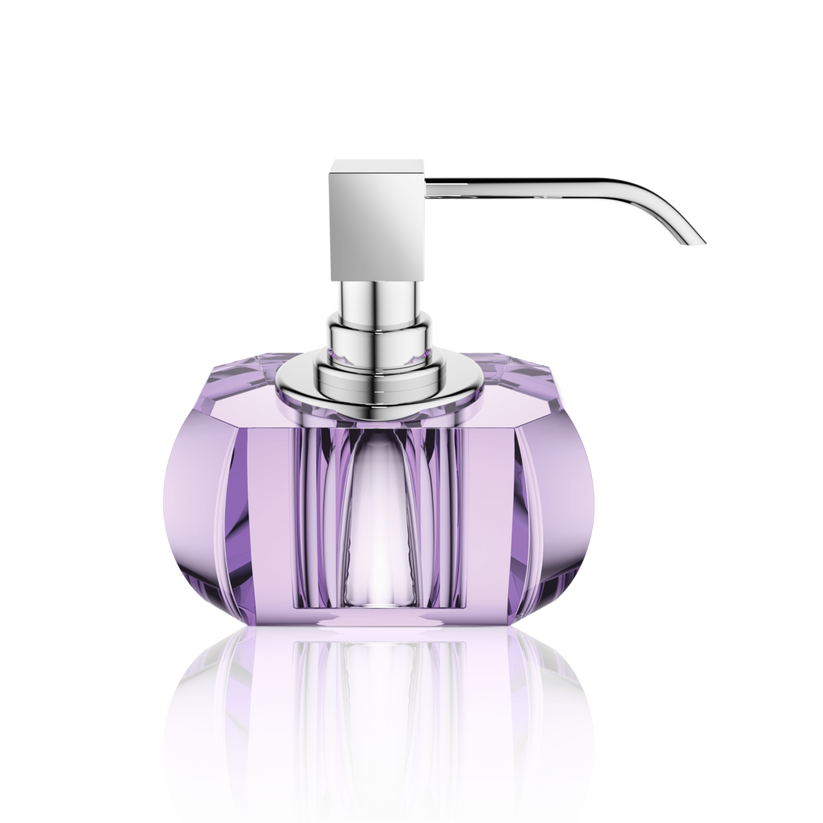 Kristall SSP Soap Dispenser by Decor Walther (VIOLET / CHROME) - Hudson & Vine