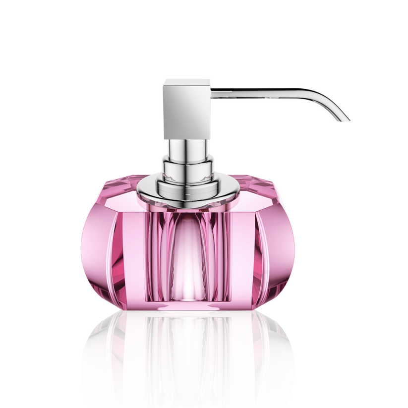 Kristall SSP Soap Dispenser by Decor Walther (PINK / CHROME) - Hudson & Vine