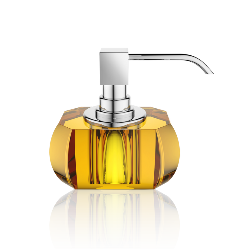 Kristall SSP Soap Dispenser by Decor Walther (AMBER / CHROME)
