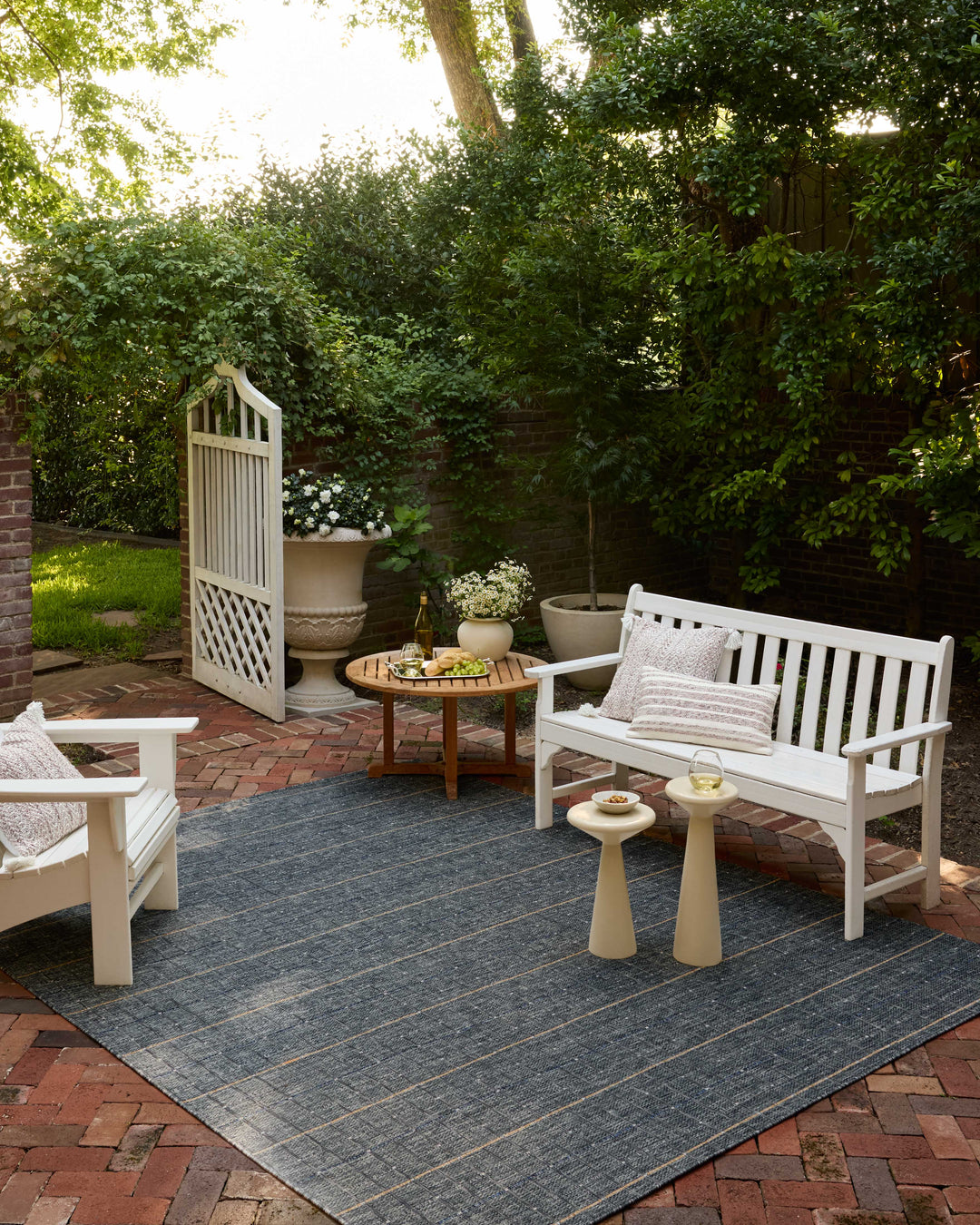 Loloi II Birch Sky / Wheat  Indoor/Outdoor Area Rug (BIR-02)