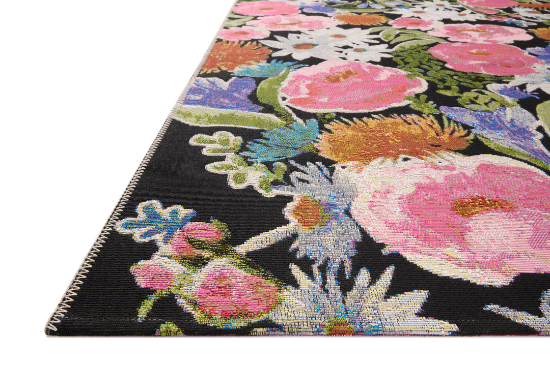 Loloi II Botanical Black / Multi Indoor/Outdoor Accent Rug (BOT-01)