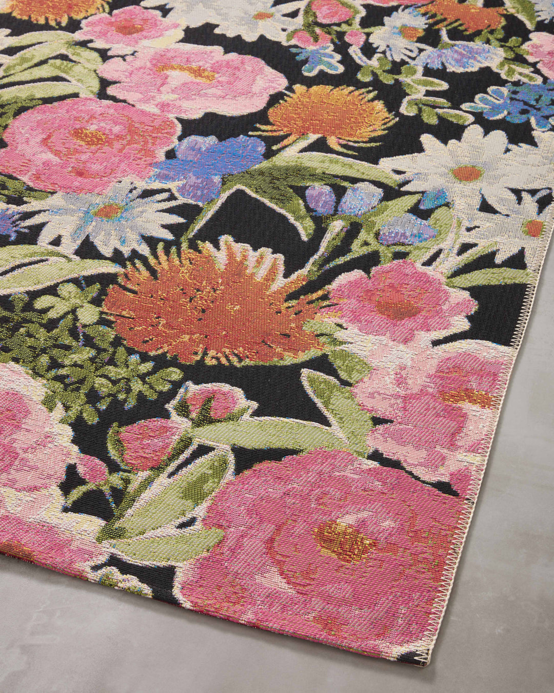 Loloi II Botanical Black / Multi Indoor/Outdoor Accent Rug (BOT-01)