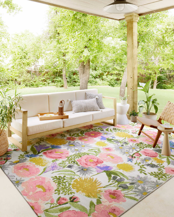 Loloi II Botanical Ivory / Multi Indoor/Outdoor Accent Rug (BOT-01)