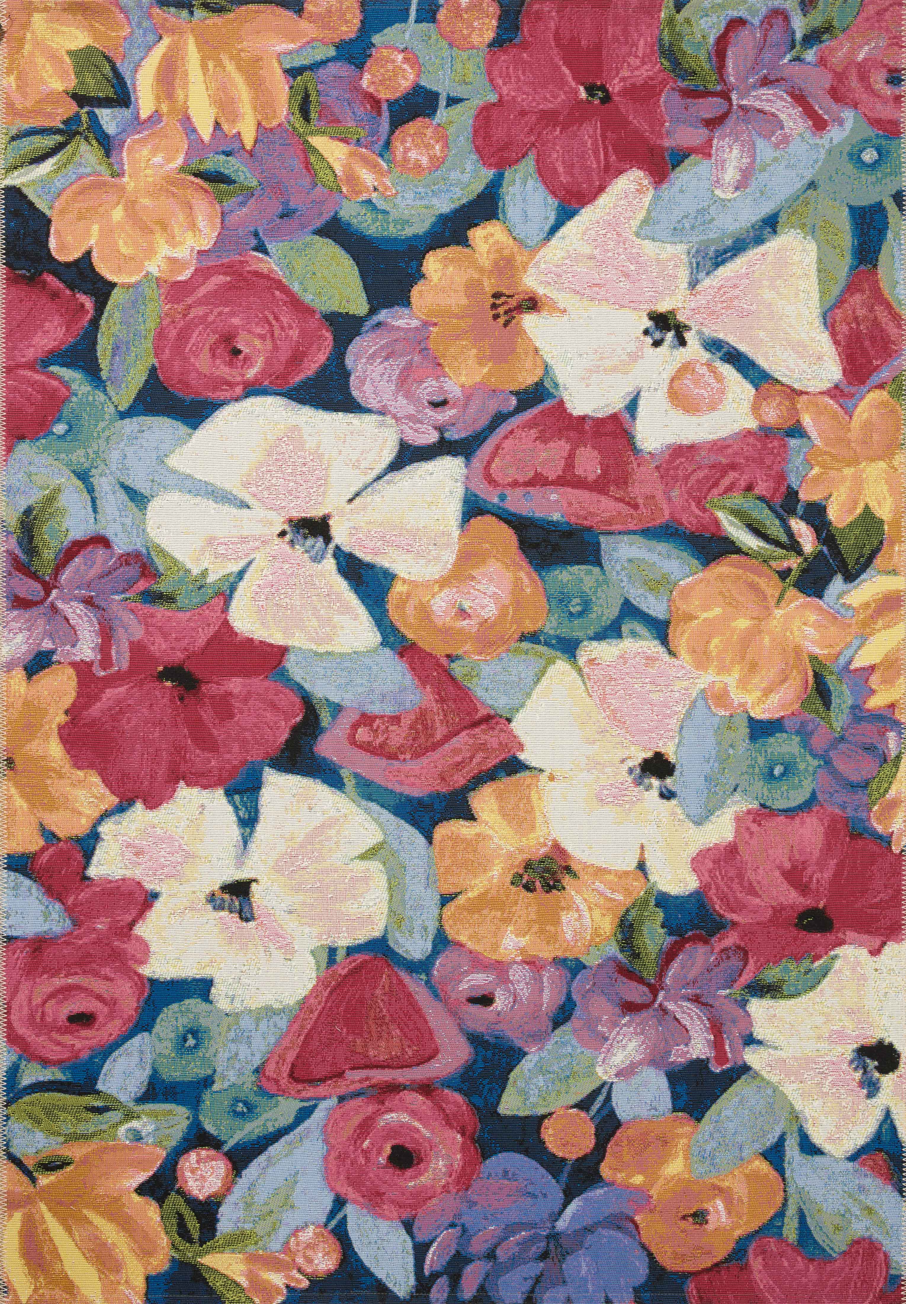 Loloi Botanical Navy / Multi Indoor/Outdoor Accent Rug (BOT-02 ...