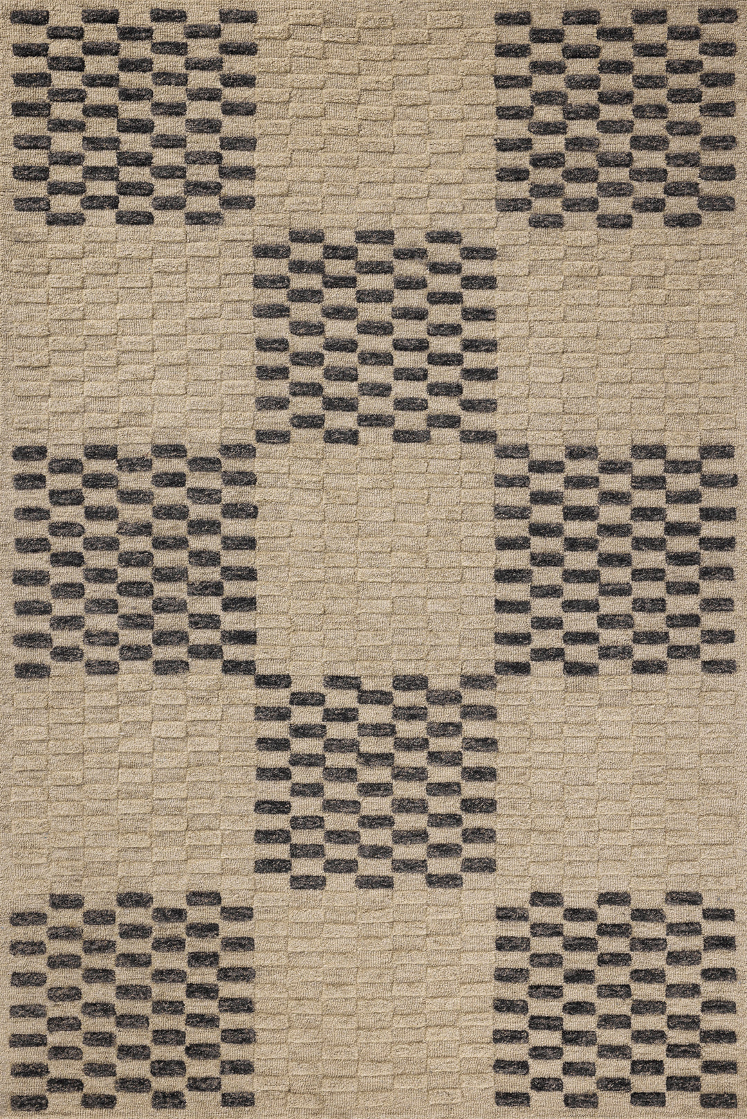 Chris Loves Julia x Loloi Bradley Beige / Midnight Accent Rug (BRL-01)