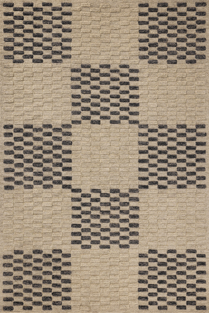 Chris Loves Julia x Loloi Bradley Beige / Midnight Accent Rug (BRL-01)