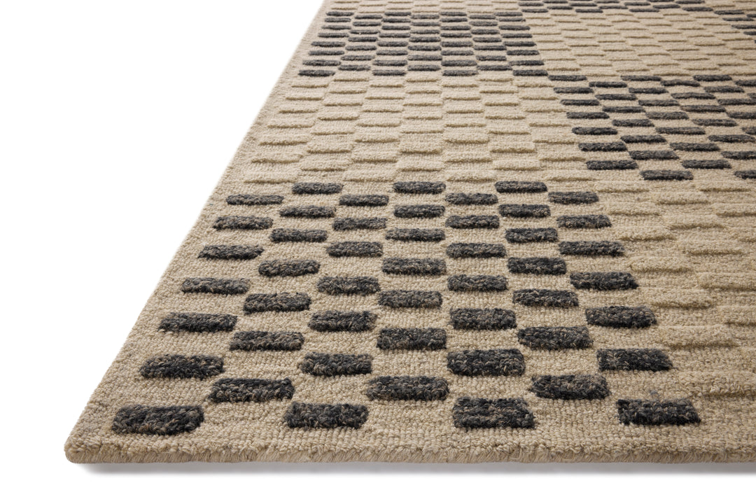 Chris Loves Julia x Loloi Bradley Beige / Midnight Accent Rug (BRL-01)