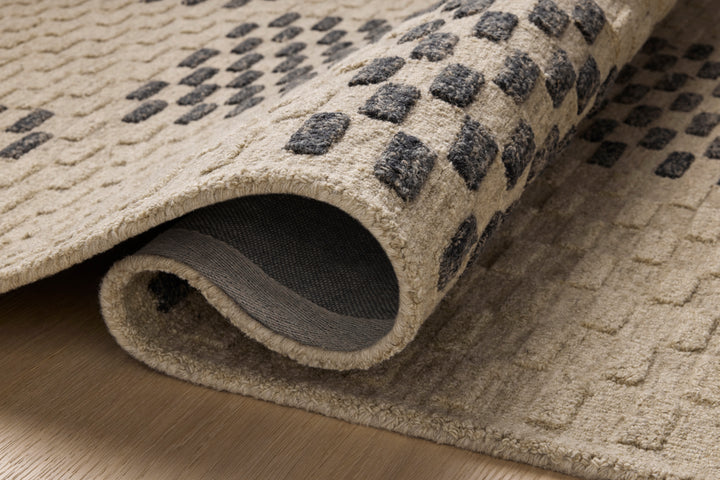 Chris Loves Julia x Loloi Bradley Beige / Midnight Accent Rug (BRL-01)