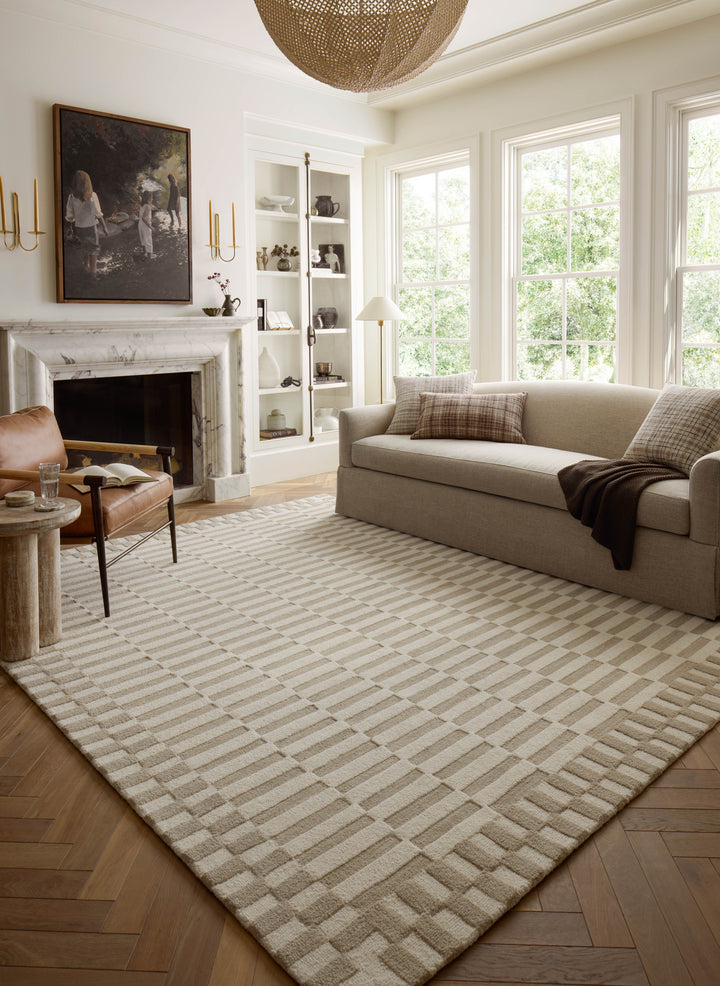 Chris Loves Julia x Loloi Bradley Ivory / Beige Accent Rug (BRL-02)