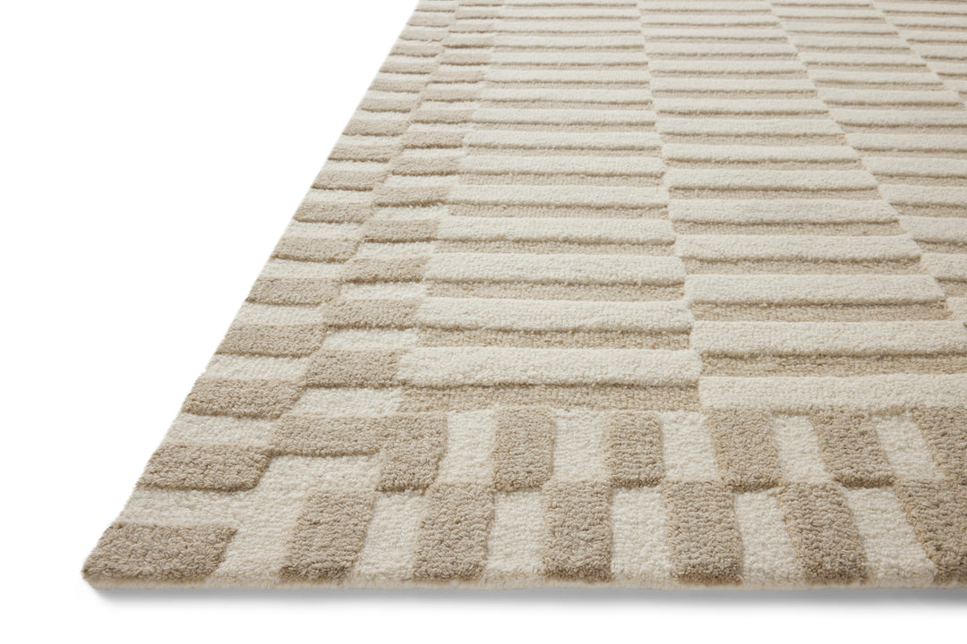 Chris Loves Julia x Loloi Bradley Ivory / Beige Accent Rug (BRL-02)