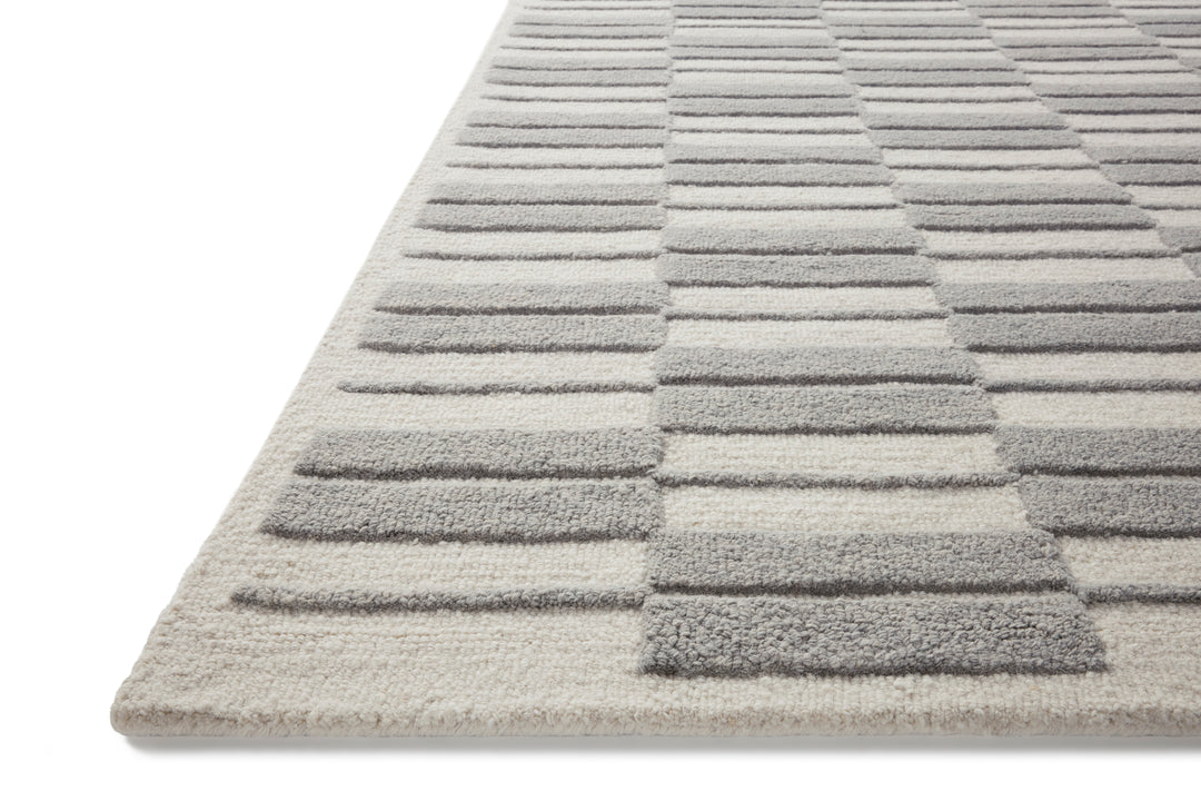 Chris Loves Julia x Loloi Bradley Ivory / Grey Accent Rug (BRL-03)