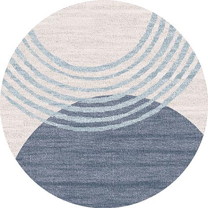 Adama Vinyl Round Rug (Balance_A)