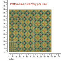 Vintage Vinyl Floorcloth Rug (Pattern 33 Ballyhoo)