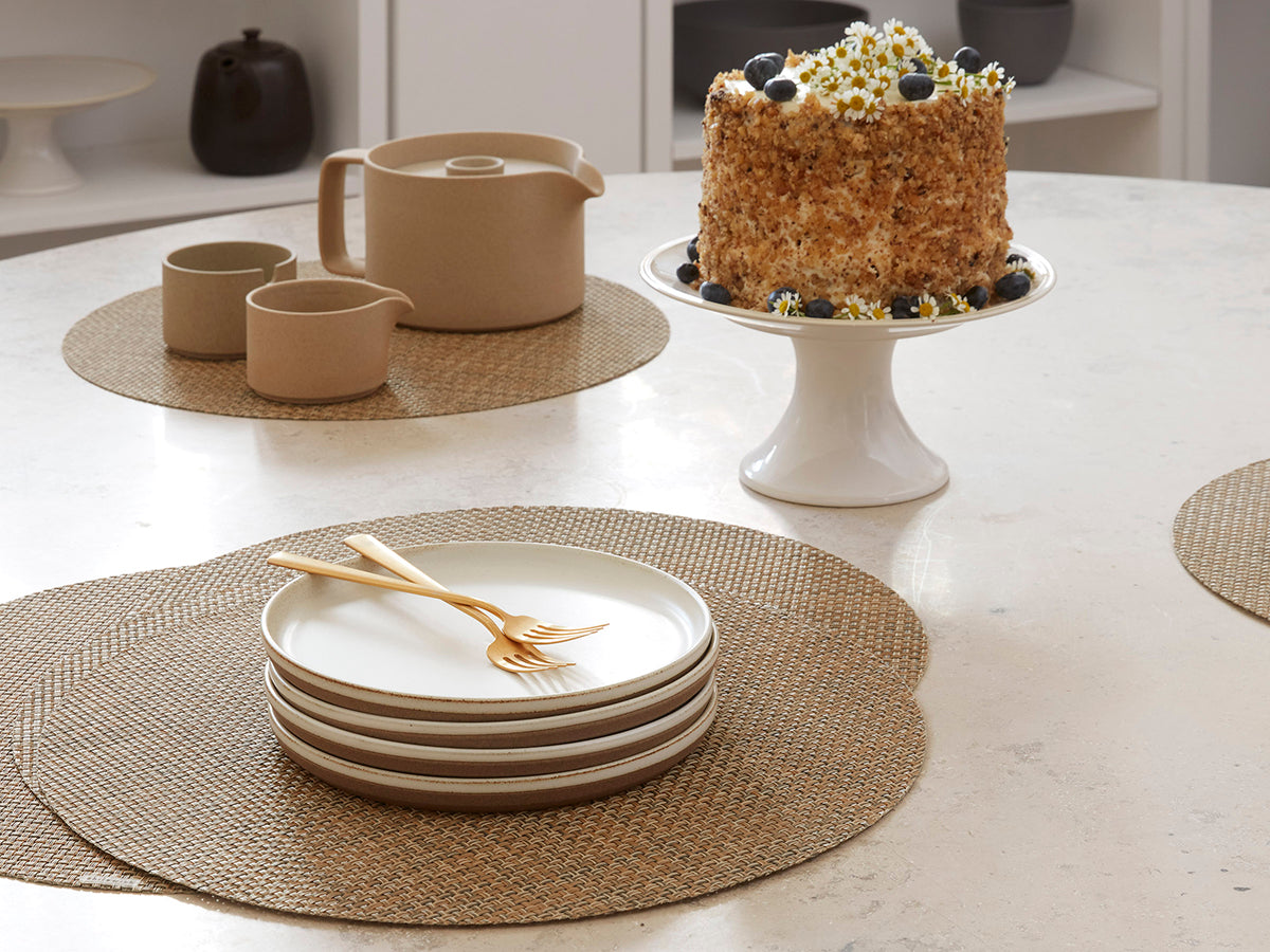 Chilewich Basketweave Round Place Mats Set/4 - Thumbnail 5