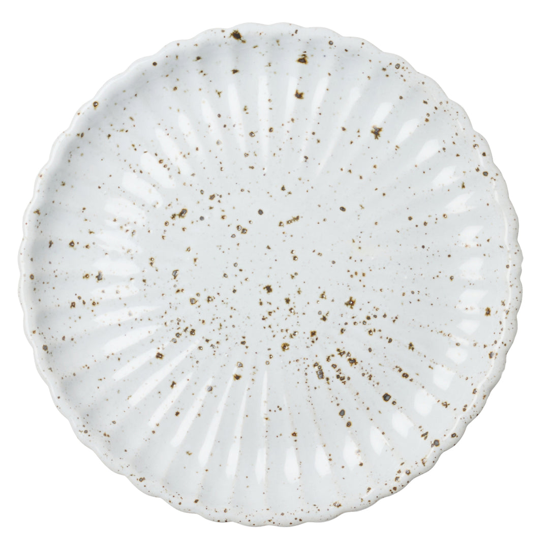 Adrianna White Salt Glaze Cake Stand