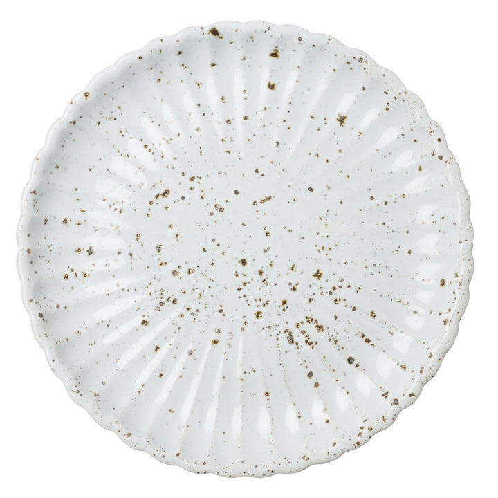 Adrianna White Salt Glaze Cake Stand