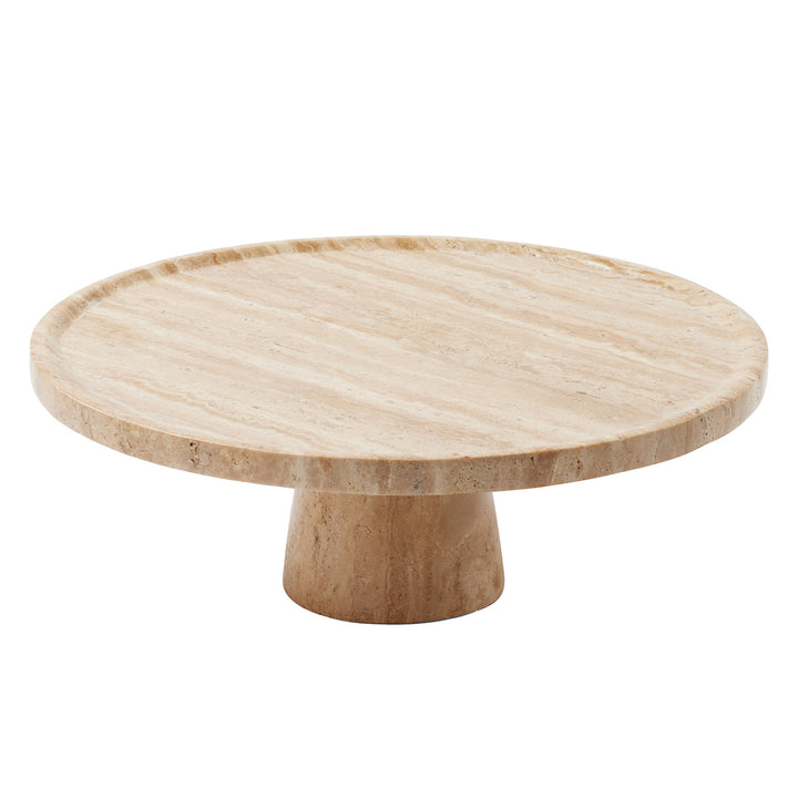 Alessia Natural Travertine Cake Stand