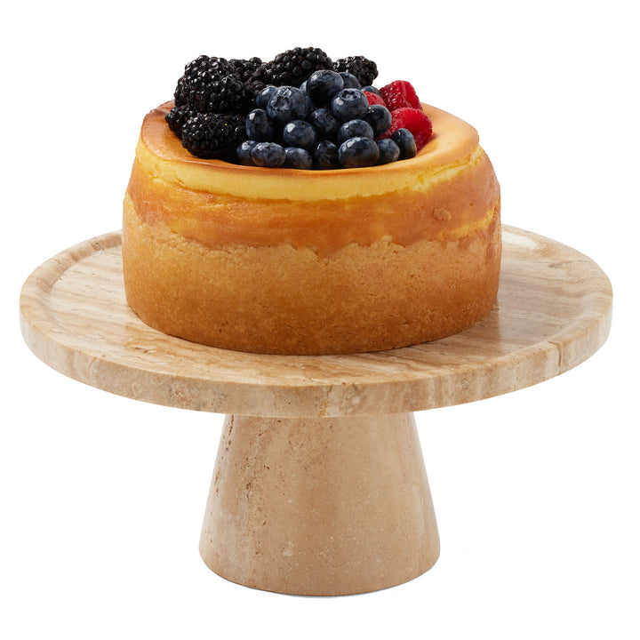 Alessia Natural Travertine Cake Stand