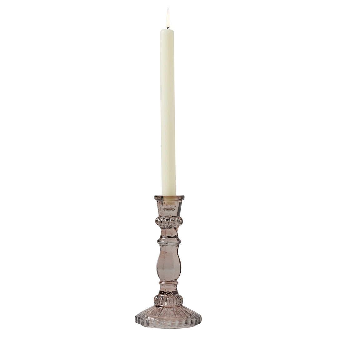 Amal Smoke Glass Candle Holder Set/3